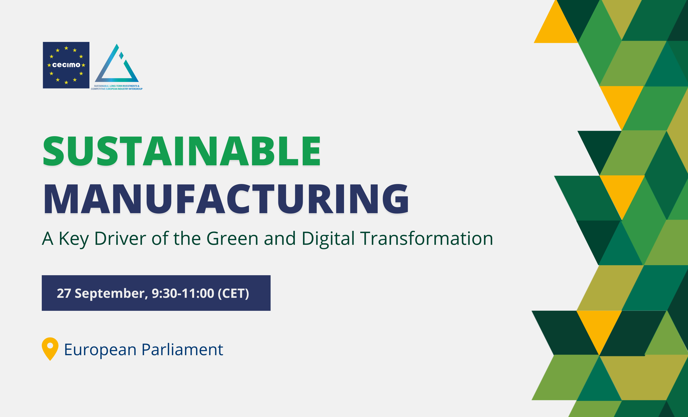 sustainabile manufacturing event